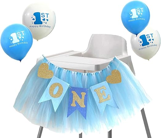 1st birthday high chair tutu