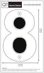 QT Modern House Number - EXTRA LARGE 10 Inch BLACK