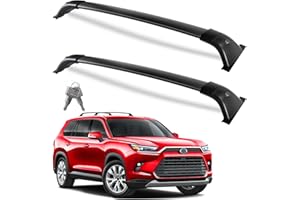 Wonderdriver Heavy Duty Black Upgraded Roof Rack Cross Bars 260lbs Compatible with Toyota Grand Highlander & Lexus TX 2024-2026, Metal Lockable Aluminum Roof Rails Crossbars Cargo (Not for Highlander)
