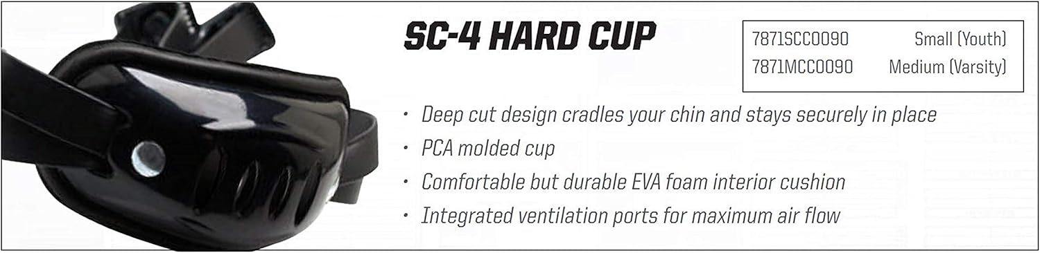 Schutt Sports SC-4 Hard Cup Chinstrap for Football Helmet: Sports & Outdoors