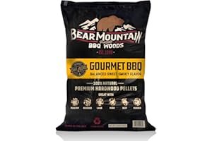 BEAR MOUNTAIN Premium BBQ WOODS FK90 Craft Blends All Natural Smoky Hardwood Gourmet Blend Smoker Pellets, 20 Pound Bag