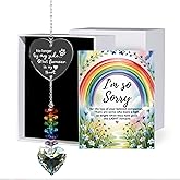 Memorial Sympathy Gift Box for Dog Loss - Pet Memorial Clear Crystal Ball Grief Suncatcher for Loved One, Thoughtful Dogs Remembrance, Rainbow Maker, Hanging Ball Prisms Gifts (Memorial Suncatcher)