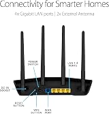 ASUS RT-AX55 AX1800 WiFi 6 Router Dual Band Gigabit MU-MIMO OFDMA AiMesh view 3
