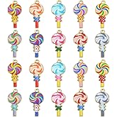 Ipotkitt 30 Pcs 10 Styles Enamel Lollipops Charms - Colorful Dessert Candy Shaped Charms for DIY Jewelry Necklace Bracelet Earrings