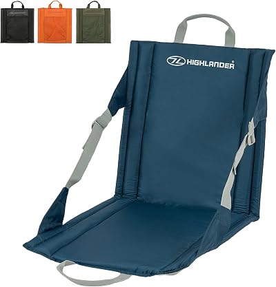 Highlander Outdoor Sit Mat Portable Seat With Back Support Lightweight 380g