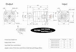 Gear Ratio 10:1 Planetary Gearbox Backlash 7