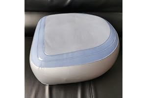 JUST E JOY Hot Tub Booster Cushion w/Suction Cups, Inflatable Spa Cushion PVC Bathtub Pillow, Soft Seat Back Support Tub Booster Pad for Adults Kids at Home Spa & Rest (Blue)