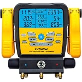 Fieldpiece SM382V Wireless 3-Port SMAN Refrigerant Manifold with Vacuum Gauge &ndash; Digital Gauges for HVAC &amp; Refrigeration