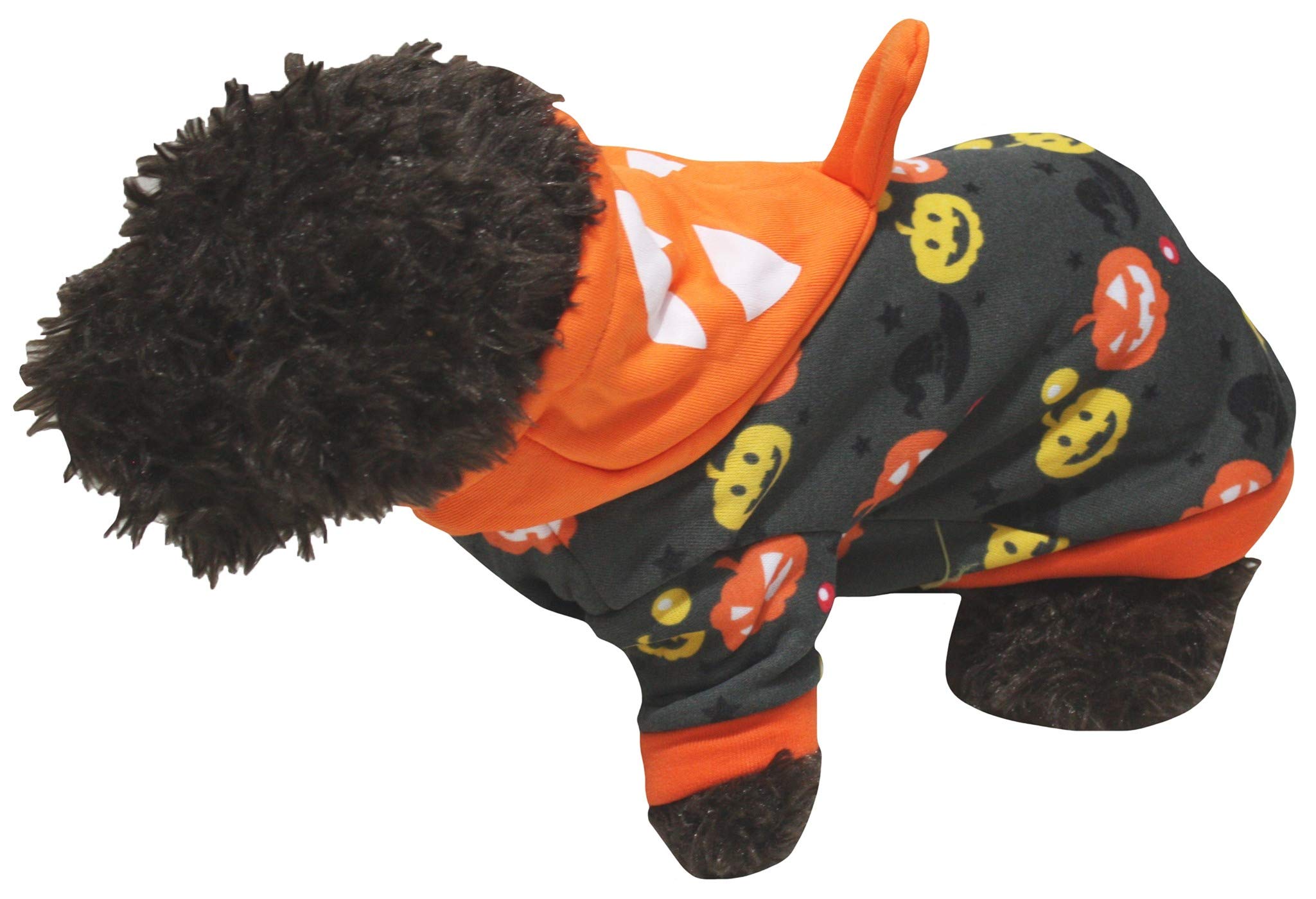 Petitebelle Halloween Theme Pet Costume (Pumpkin, Small)