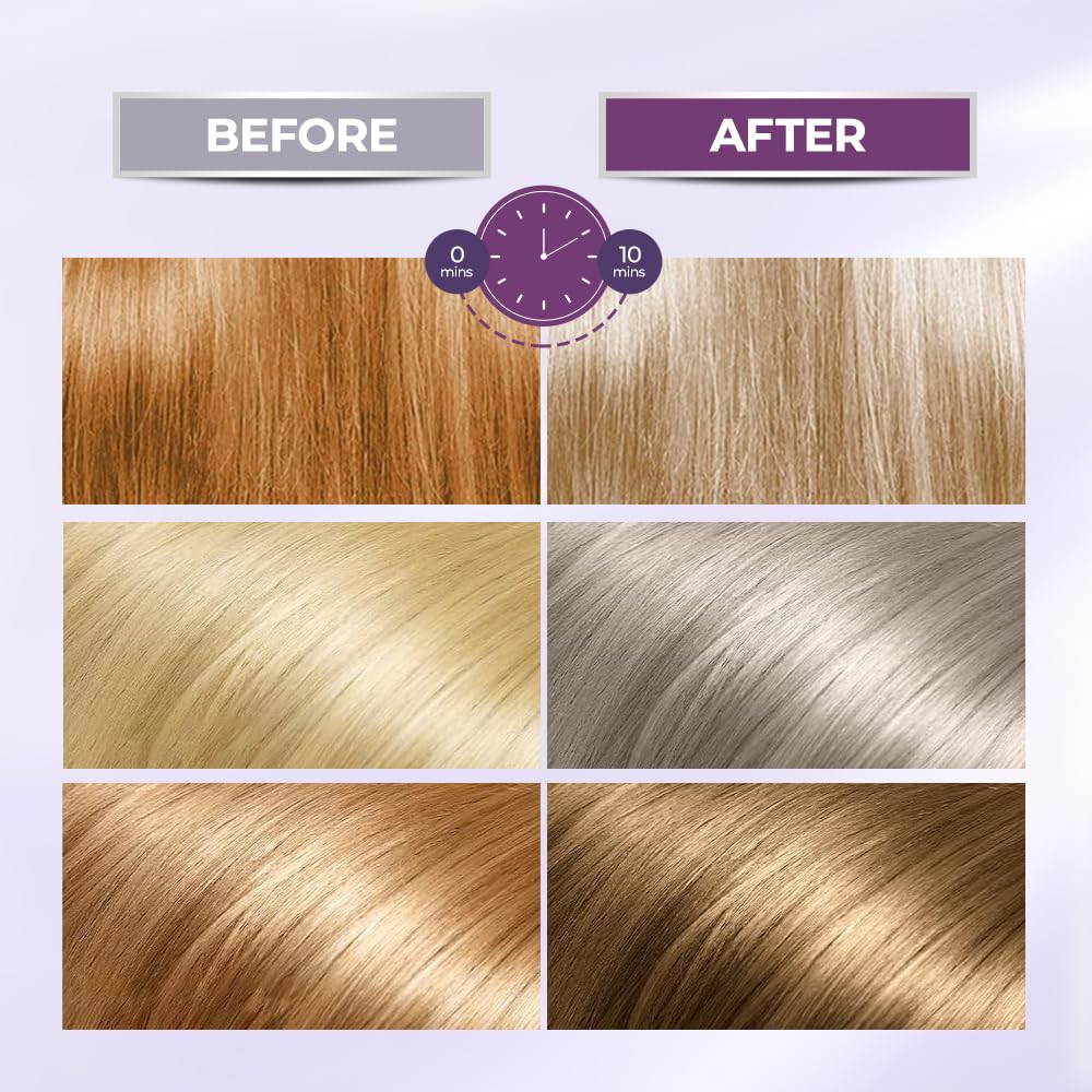 Karseell For Blonde Silver Gray Highlighted Hair Purple Hair Mask Professional Neutralizes Brass & Yellow Tones 16.90 oz 500ml