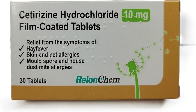 Relonchem Cetirizine 10mg Hayfever Relief 30 Tablets Brand New