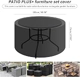 PATIO PLUS Round Patio Table Cover 102x71cm Waterproof Green view 2