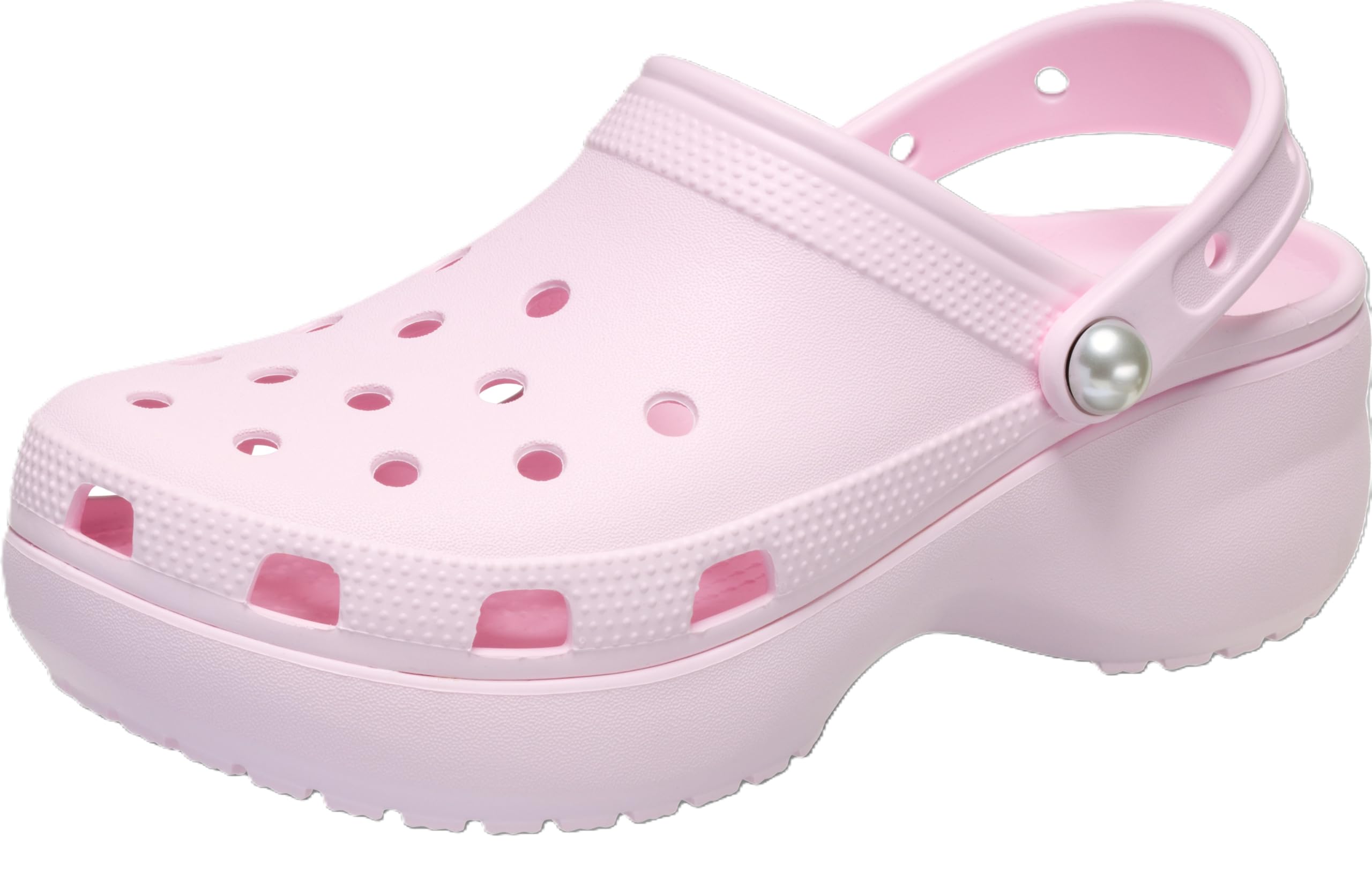 Crocs Women's Classic Platform Pearl Clog, Pink Milk, 11 Image