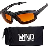 WYND Blocker Calvert Motorcycle Riding Glasses Extreme Sports Wrap Dry Eye Sunglasses (Model 338)