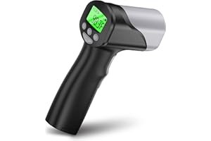 KETODOC Medical Grade Clinical F-Doc Forehead Thermometer for Adults and Kids v2X Black, Digital Thermometer, Infrared No Touch Temporal Laser Gun, Indoor and Outdoor, Safe Non-Contact Touchless, 1s Results