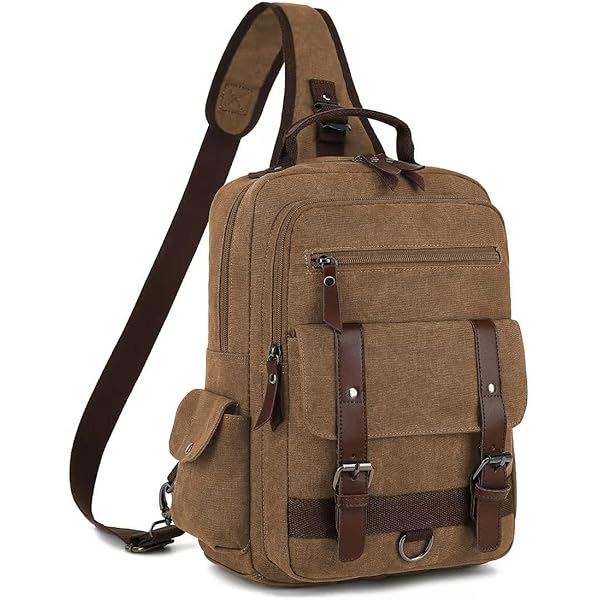 Amazon.com | Vintage Canvas Messenger Bag, Laptop Crossbody for