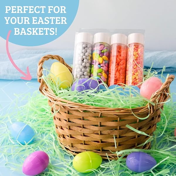 SWEETS INDEED EASTER BUNNY CANDY TOPPER 4-PACK – CRUMBLEFETTI CANDY TOPPINGS FOR ICE CREAM, CUPCAKES, HOT COCOA & COOKIES | FUN HOLIDAY BUNNY TREAT FOR EASTER BAKING, GIFTS & BASKET STUFFERS (EASTER BUNNY KIT)