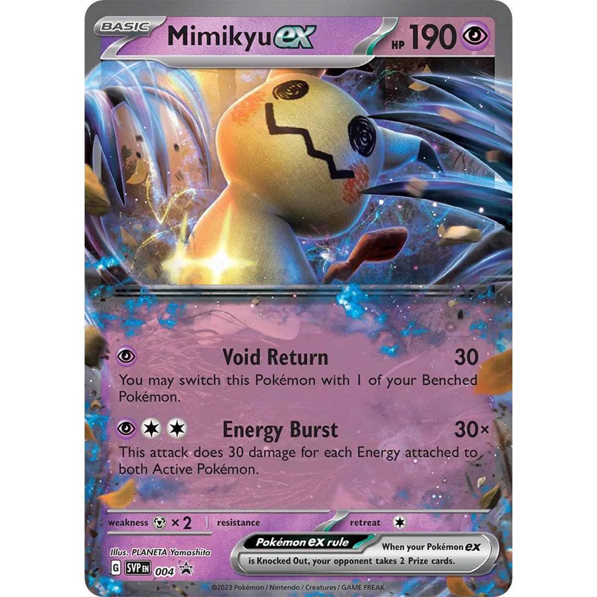 Giant Pokemon Promo Cards GX VMAX EX Vstar V Jumbo XXL Pokemon Promo Box Card Official English Language (Mimikyu EX)