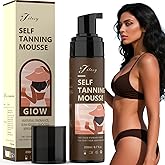 Jitesy Self Tanner Mousse, Sunless Tanning Foam for Face & Body Bronzer, Quick Drying Self Tanner for Natural Streak-Free Looking, Self Tanning Mousse for All Skin Types 6.7 fl. oz