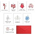 Chiisong 24 Sets Funny Nurse Thank You Cards Nurses' Day Appreciation Cards Pun Nurse Cards with Envelopes Hospital Grateful Cards for Essential Party Favor Nurses Doctors Healthcare Workers