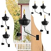 6 Pack Wall Mounted Citronella Torches,22 Oz Garden Ethiopia
