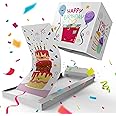 Notta&Belle FEEL LOVE EVERY MINUTE «BOOM» Exploding Confetti Birthday Card (Party Time), Prank Confetti Pop up Surprise Greeting Card