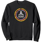Atari Vintage Distressed Circle Fuji Logo Video Game Sweatshirt