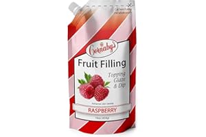 Cornaby's Raspberry Fruit Bakery Filling and Glaze, For Pies, Cakes, Pastries, Ice Cream and Dessert Topping, Pancake or Waffle Spread | Made with Fresh Real Fruit | Natural Goodness | 16oz