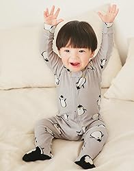 VAENAIT BABY Newbron Infant Boys Girls Solid Footie