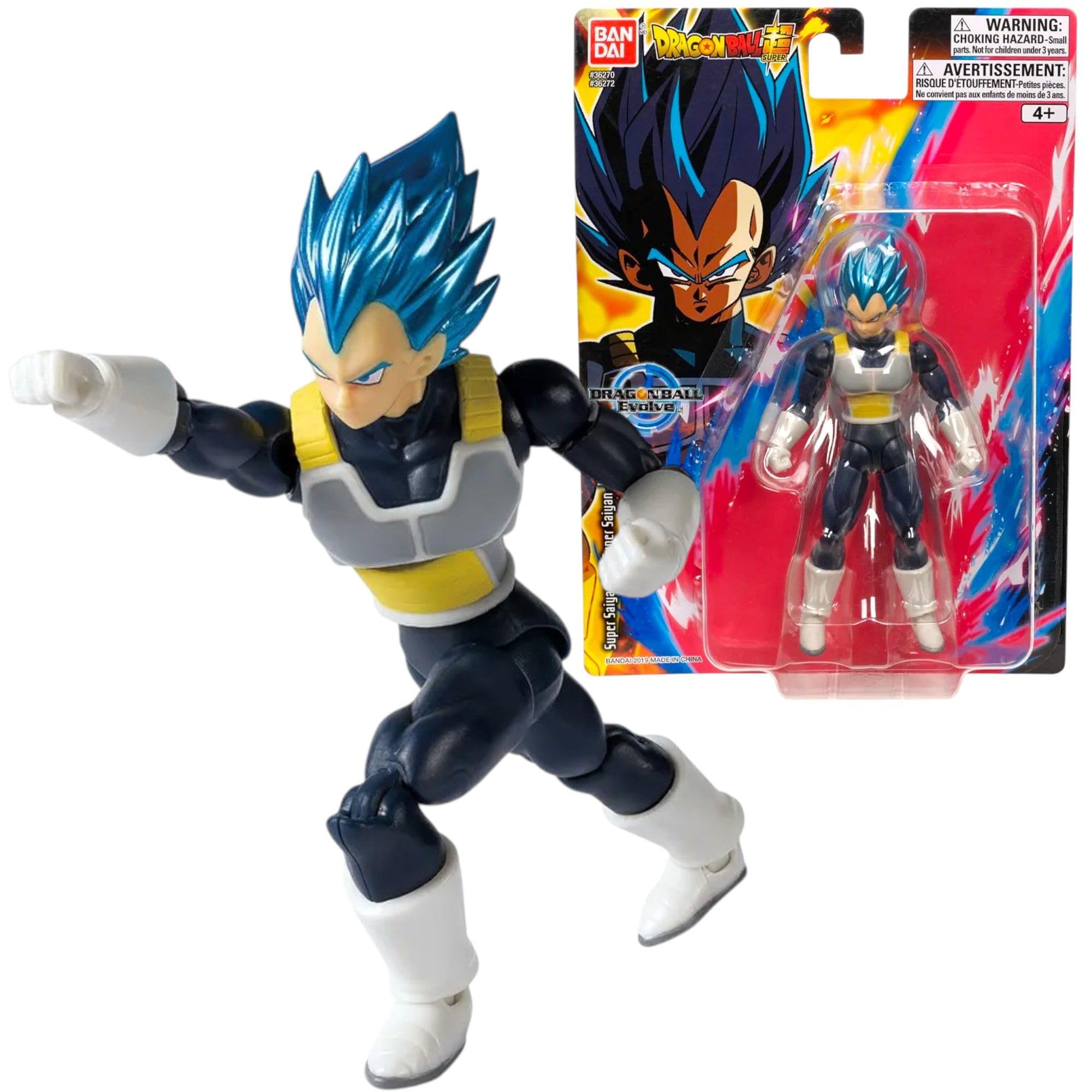 Dragon Ball Super Evolve SS God Blue Vegeta Figure | Dragon Ball Super SS God Blue Vegeta Toy Figure | Anime Gifts and Merch From Your Favourite Series | 12.5 cm