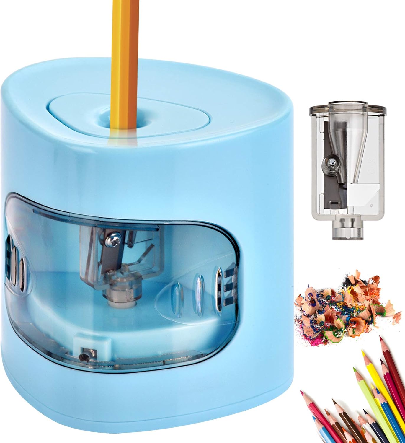 Electric Pencil Sharpener, USB/Battery Dual Power Mode