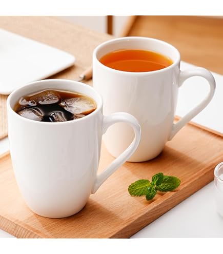 Amazon.com: Luxury Bone China Coffee Mug Set of 2, 8oz Lightweight White  Fine Bone China Tea Cups with Gold Thin Rim, Over 45% Bone Content Porcelain  Ceramic Thin Mugs for Espresso Latte