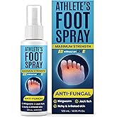 Athlete’s Foot Spray With Tea Tree Oil | Antifungal Treatment for Athlete’s Foot, Jock Itch, Ringworm | Soothes Itchy, Irritated Skin on Feet, Groin & Inner Thighs | Relieves Burning | 120ml