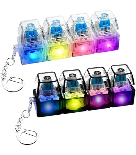 Llavero Fidget Teclado Con Luces LED Y Sonido: Juguete Antiestrés De 4 Botones Para Adultos