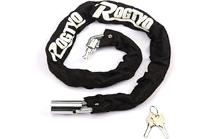 Chain Bicycle Lock, Bike Lock Heavy Duty Anti-Theft Cut Resistance Bicycle Chain Lock with 2 Keys for Bike Scooter Outdoor Us