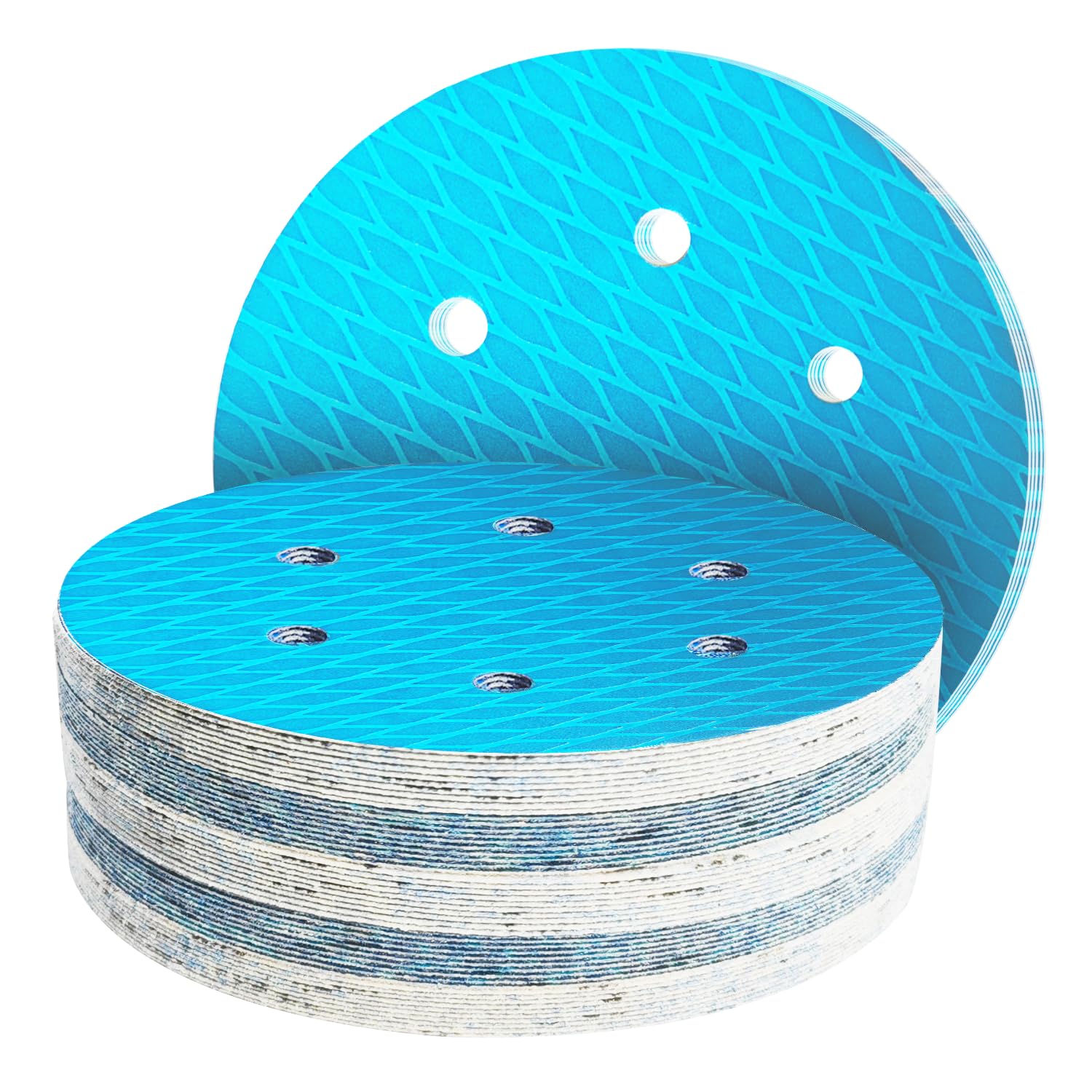 150mm Sanding Discs 400 Grit 6 Holes, 50 Pieces — image 1