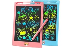 NEWNAIVETE 2 Pack LCD Writing Tablet for Kids, Preschool Toys for Twin Girl Boy Baby, Toddler Drawing Board Toy for Ages 3 4 5 6 7 8 Years Old, Birthday Christmas Basket Stuffers for Kids