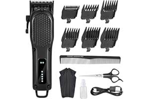 nutcore Men's Hair Clippers for Professional Hair Trimmer Cordless Rechargeable Powerful Beard Trimmer Hair Cutting Grooming Tool