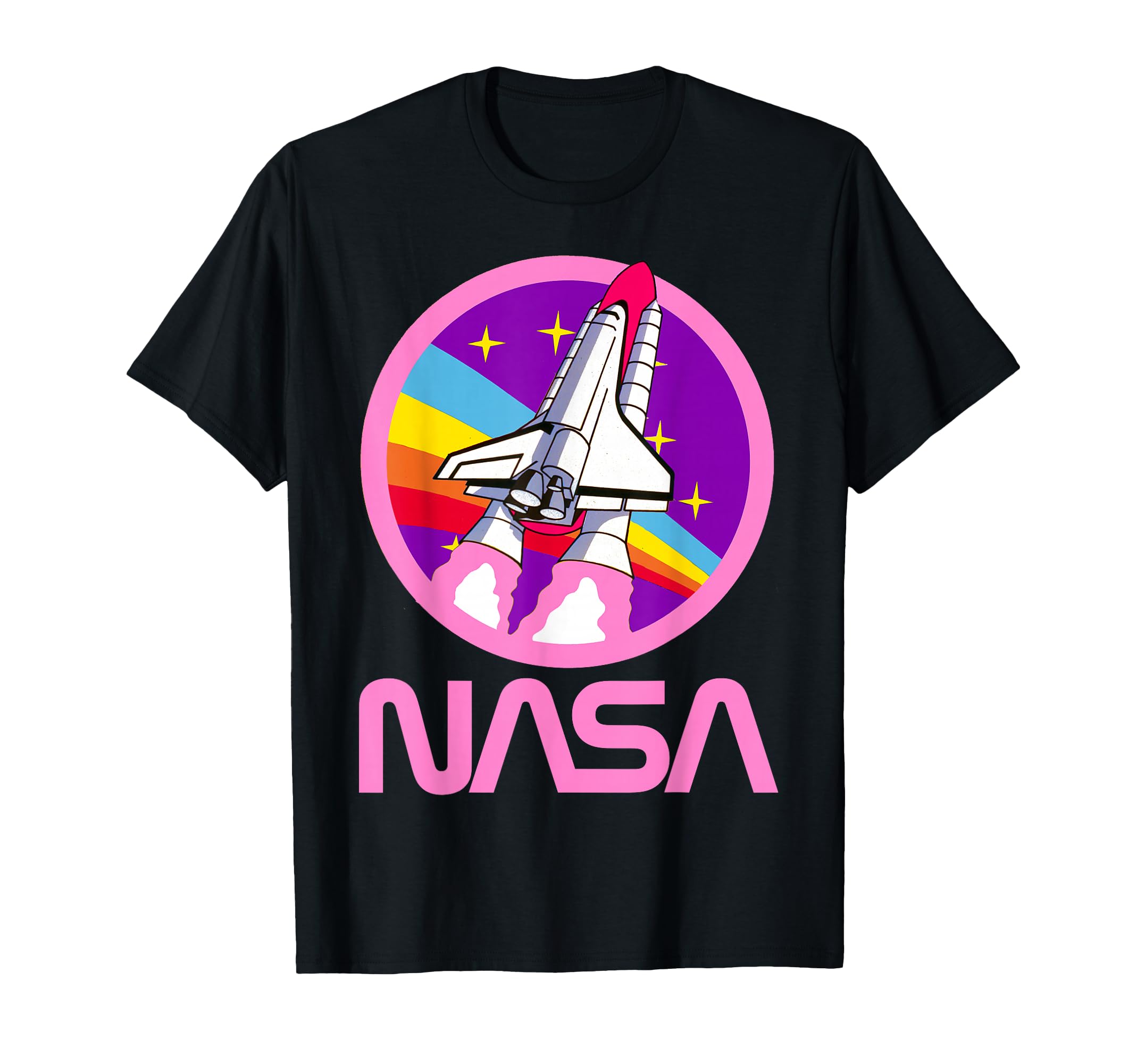 Photo 1 of Nerdy NASA Rainbow Rocket Launch Girls Science Teacher T-Shirt