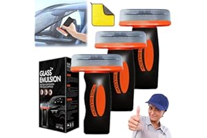 Glass Emulsion Cleaner Windshield, Advanced Oil Film Remover with Built-in Applicator Brush, 100ML Streak-Free Hydrophobic Gl