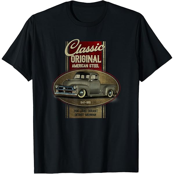50s ビンテージカー　Tシャツ Amazon.com: Old School Classic - 50's American Car Graphic Men and