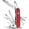 Victorinox Huntsman Swiss Army Knife, 15 Functions, Swiss Made Pocket Knife with Large Blade, Screwdriver, Scissors and Wood Saw - Red