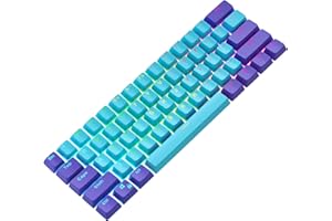 Ussixchare Keycaps 60 Percent 104 Backlit PBT Key Cap Set for 60% Gaming Keyboard Gateron Kailh MX Switches(Shen2)