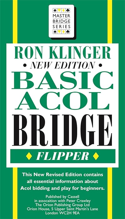 Peter Crawley Basic Acol Bridge Flipper Master Bridge Instructional Guide