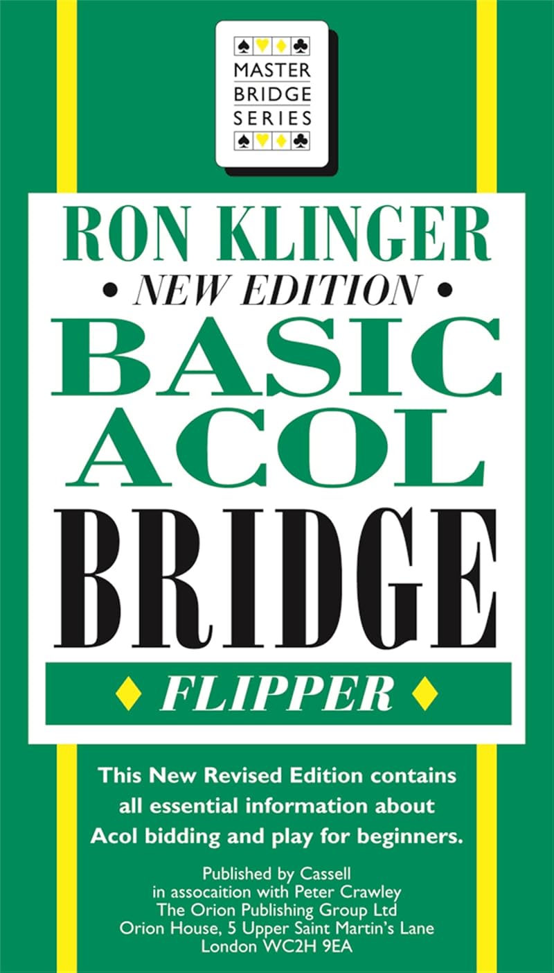 Peter Crawley Basic Acol Bridge Flipper Master Bridge Instructional Guide