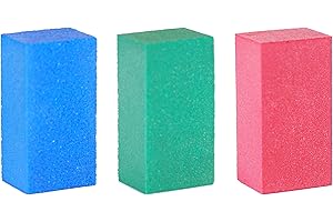 Tools4Boards Gummy Trio Rubber Abrasive Stone Set, Blue, Green, Red, 50x25x20mm