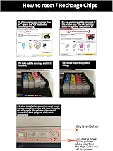 COCADEEX Empty Refillable Ink Cartridges 603XL for Epson XP WF Printers Auto view 5