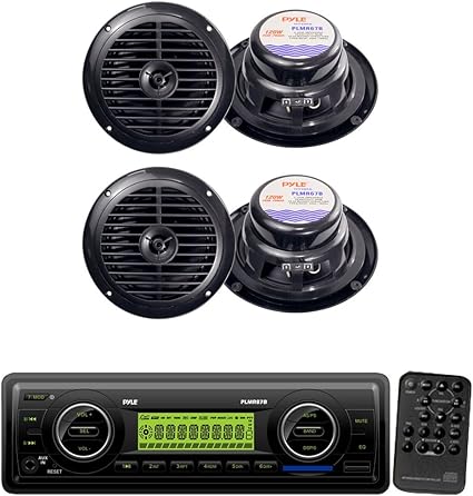 Amazon.com: Pyle Marine Radio Receiver and Speaker Package - PLMR87WB
