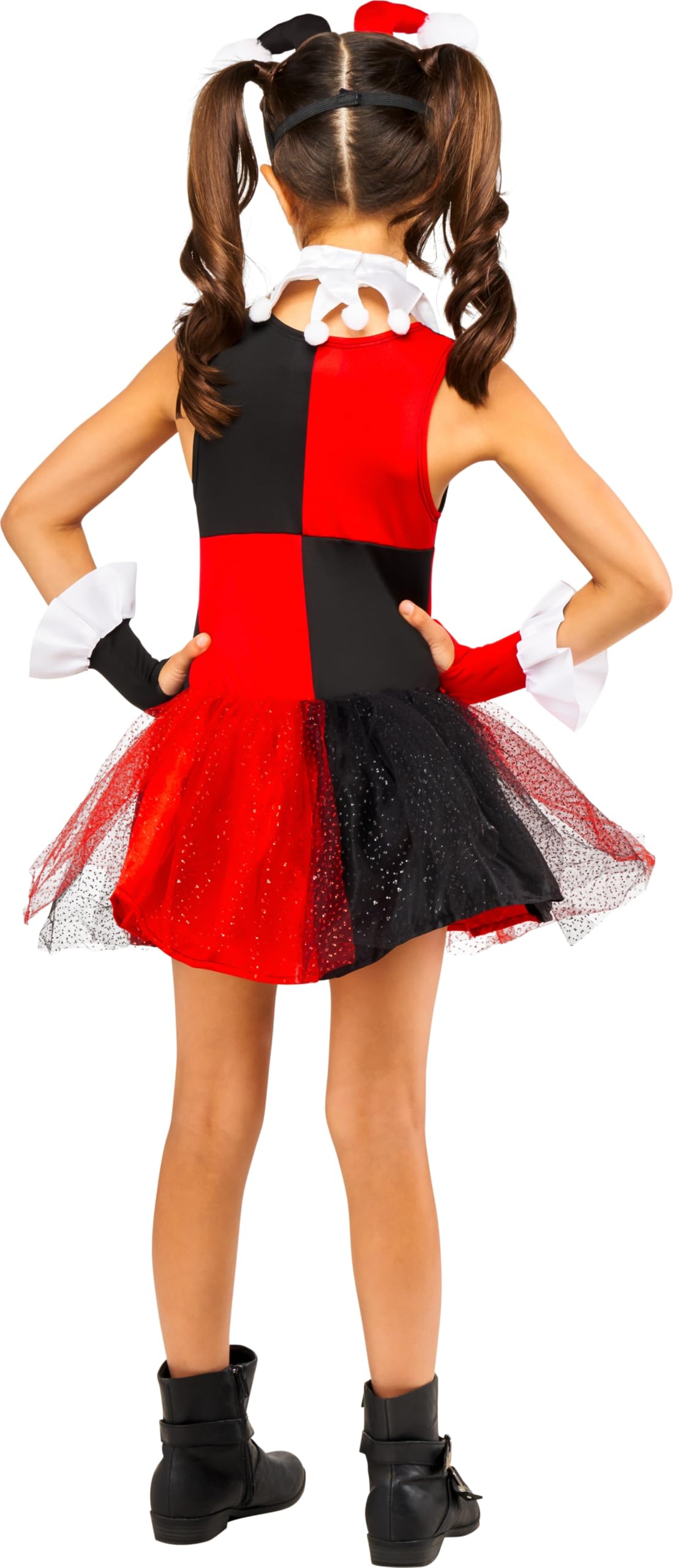 Rubies DC Super Villain Collection Harley Quinn Girl's Costume with Tutu Dress
