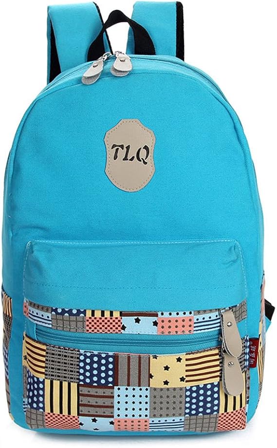Tifinei Canvas Casual Book Bags High School Backpacks for Teens Girls